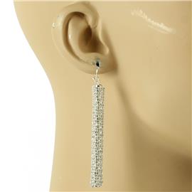 Rhinestones Tube Earring