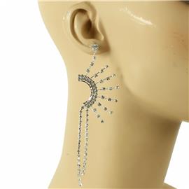 Rhinestones Long Earring