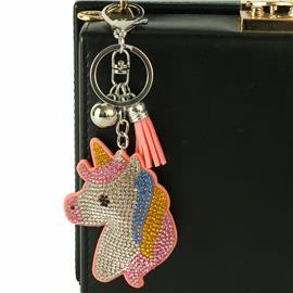 Rhinestones Unicornd Key Chain