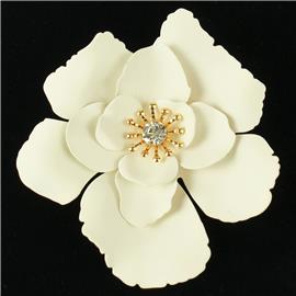 Metal Flower Brooch