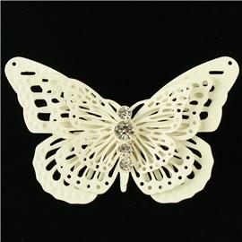 Metal Butterfly Brooch