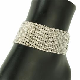 Rhinestones Casting Anklet