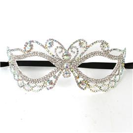 Rhinestones Swirl Butterfly Mask