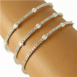 Wired Crystal Bangle