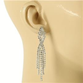 Rhinestones Fringeds Earring