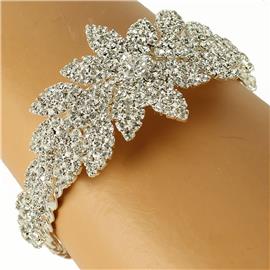 Rhinestones Flower Bangle