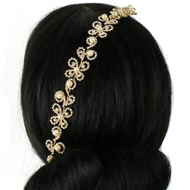 Rhinestones Pearl Flower Headband / Hair Pin