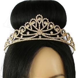 Rhinestones Teardrop Tiara