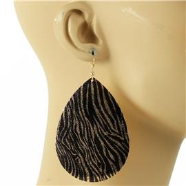 Metal Tear Animal Print Earring