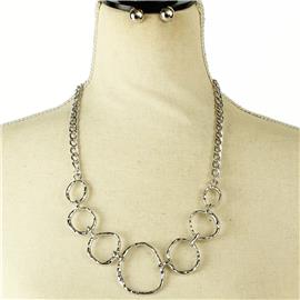 Metal Chain Necklace Set