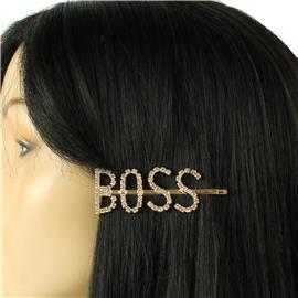 Rhinestones Boss Hair Pin