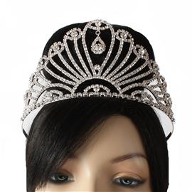 Rhinestones Tear Crown Tiara