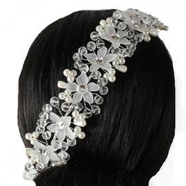 Beads Acrylic Flower Hair Pin / Headband