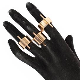 3 PCS Metal Midi Ring Set