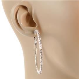 Rhinestone Hoop Earring