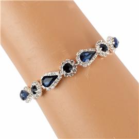 Rhinestone Tear Bracelet