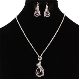 Rhinestone Necklace Set