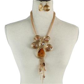 Fashion Metal Drop Necklace Set