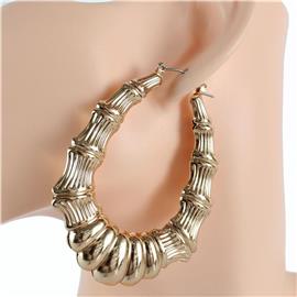 Metal Tear Hoop Earring