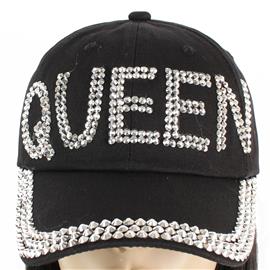 Rhinestone Queen Cap