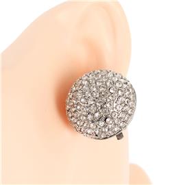 Clip On Rhinestone Earring