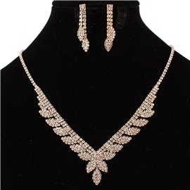 Rhinestone Necklace Set