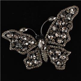 Crystal Butterfly Brooch