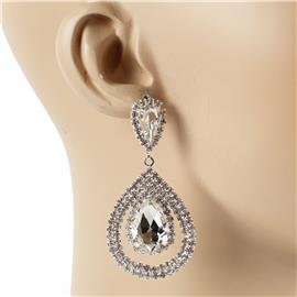 Rhinestones Dangle Earring