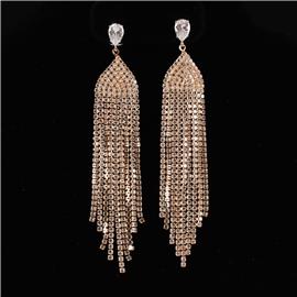 CZ Fringed Earring