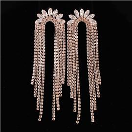 CZ Fringed Earring