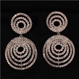 Rhinestones Dangle Earring