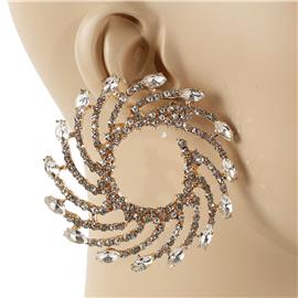 Rhinestones Chunky Earring