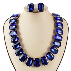 Crystal Chunky Necklace Set