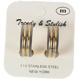 Stainless Steel Huggie Earring