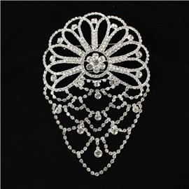 Chunky Rhinestones Brooch