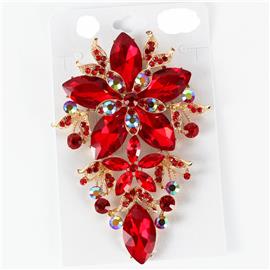 Crystal Chunky Brooch