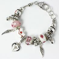 Metal Nurse Charm Bracelet