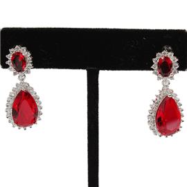 CZ Teardrop Earring