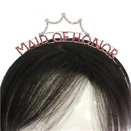 "Rhinestone "Maid Of Honor " Headband "