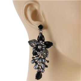 Chandelier Flower Long Earring