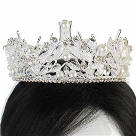 Pearl Crystal-Beads Tiara