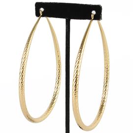 100MM Metal Tear Hoop Earring