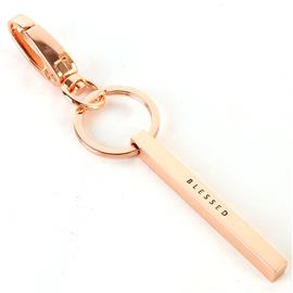 "Metal Brass "Blessed " Key Chain"