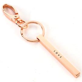 "Metal Brass "Love" Key Chain"