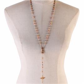 Metal Rosary Necklace