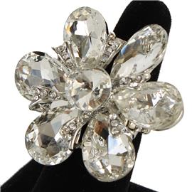 Crystal Flower Ring