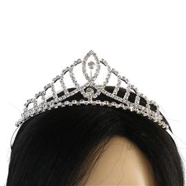 Rhinestones Leaves Tiara