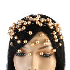 Pearls Mesh Headchain