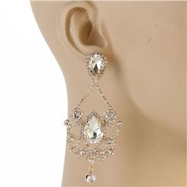 Rhinestone Chandelier Earring