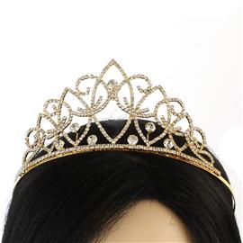 Rhinestones Leaves Tiara